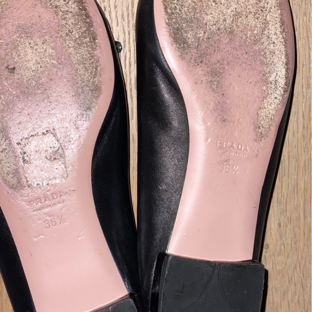 Slightly worn Prada ballet flat
